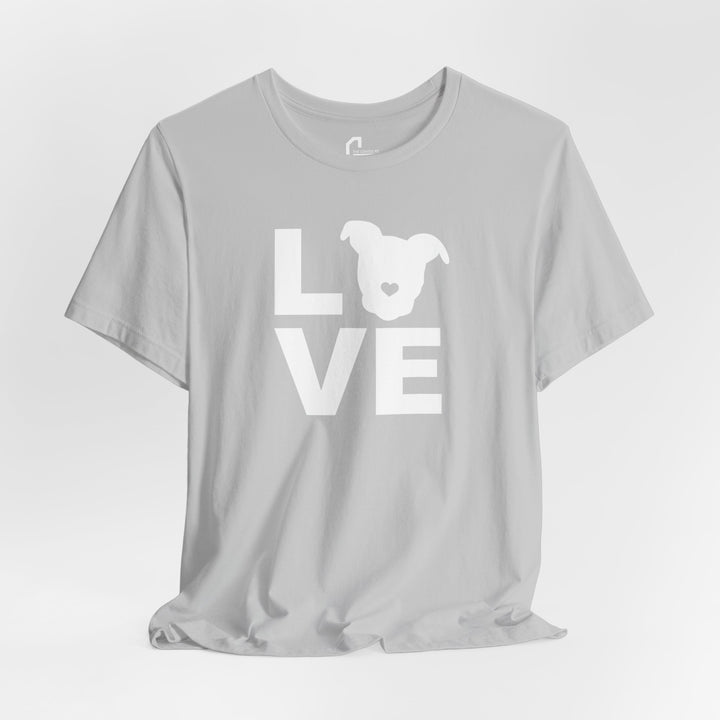 LOVE White Print Unisex T-Shirt