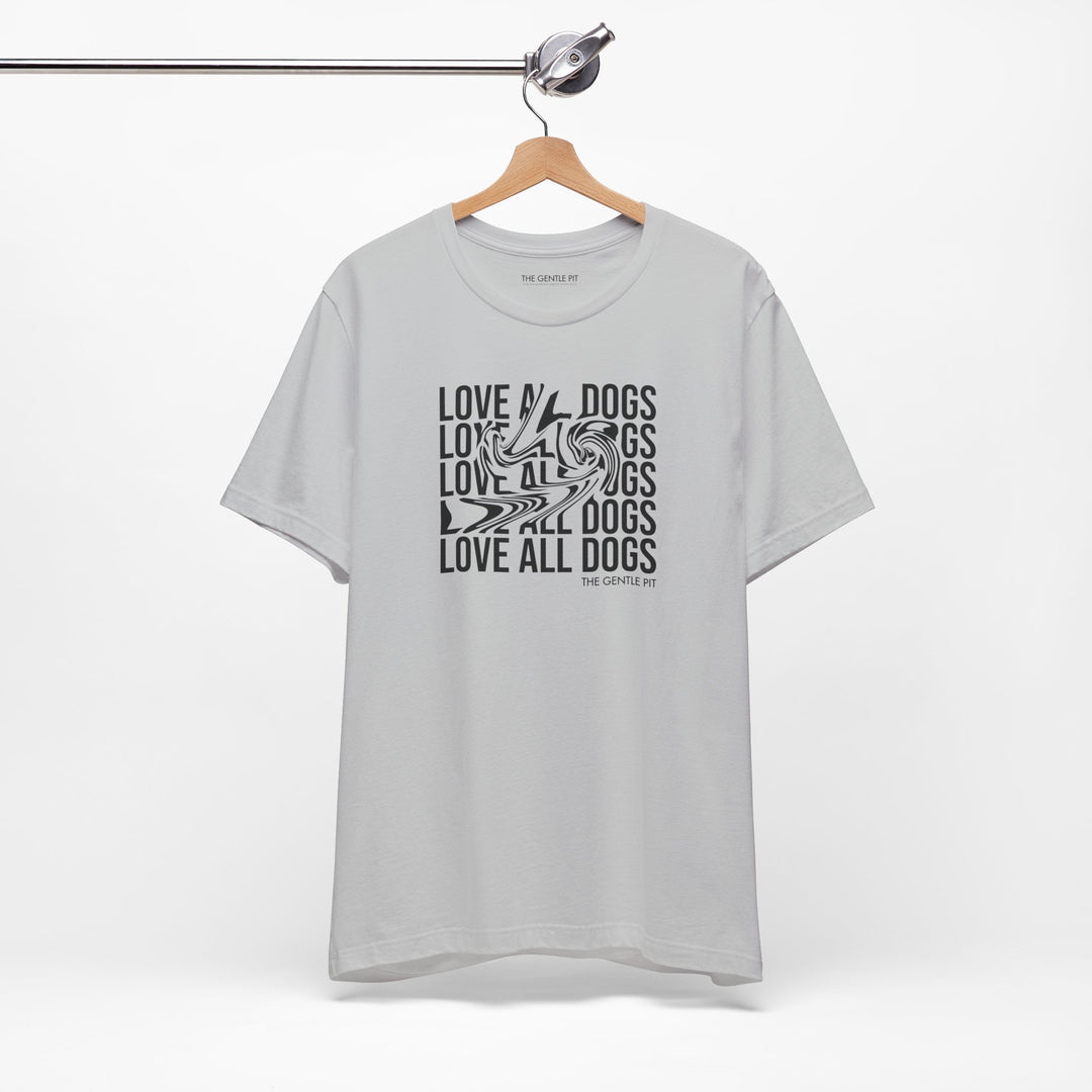 Love All Dogs Illussion Unisex Short Sleeve T-shirt