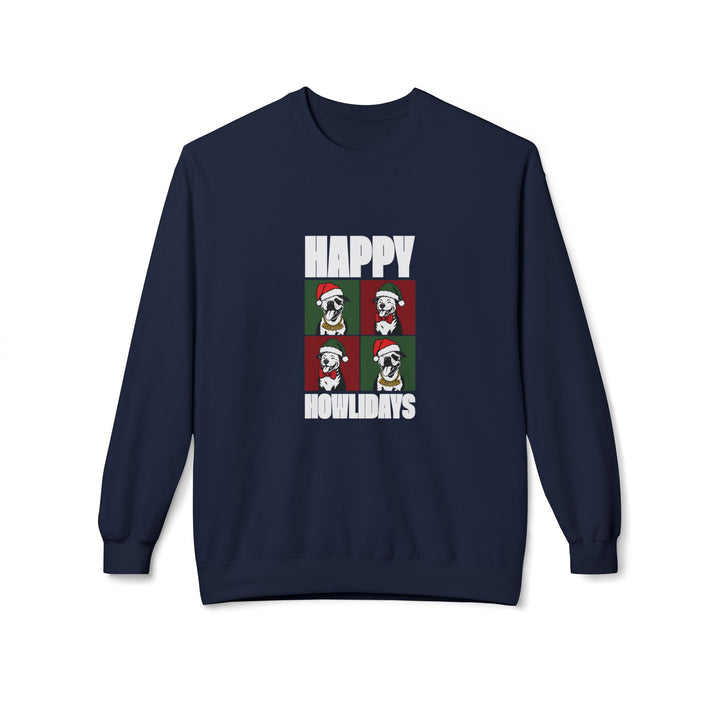 Happy Howlidays 2025 V2 Softstyle Fleece Crewneck Sweatshirt