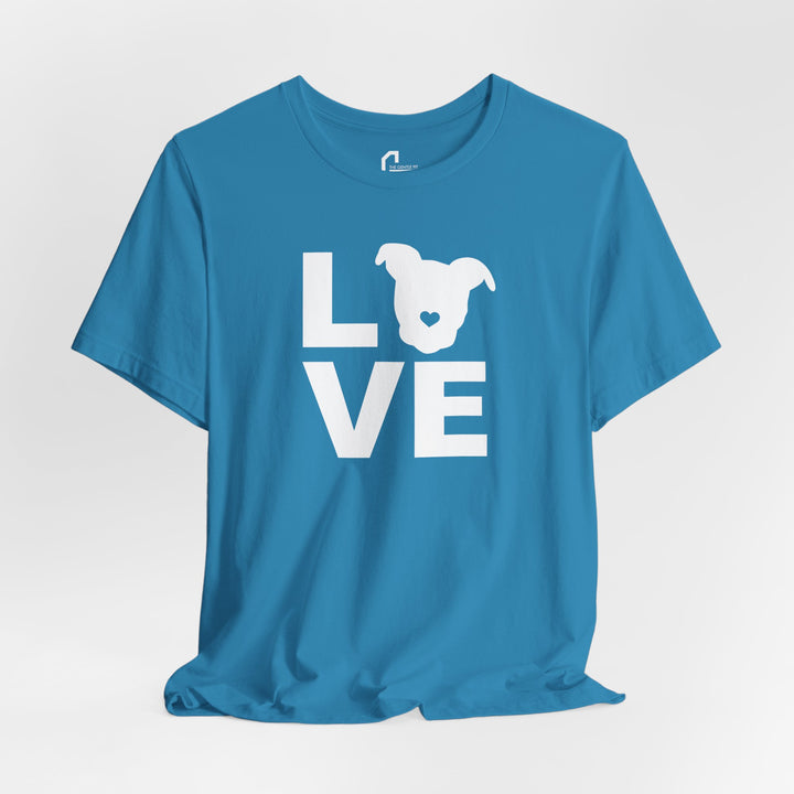 LOVE White Print Unisex T-Shirt