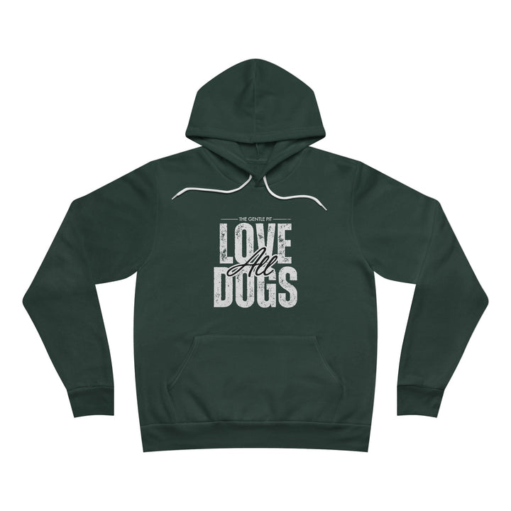 Distressed Love All Dogs Unisex Sponge Fleece Pullover Hoodie