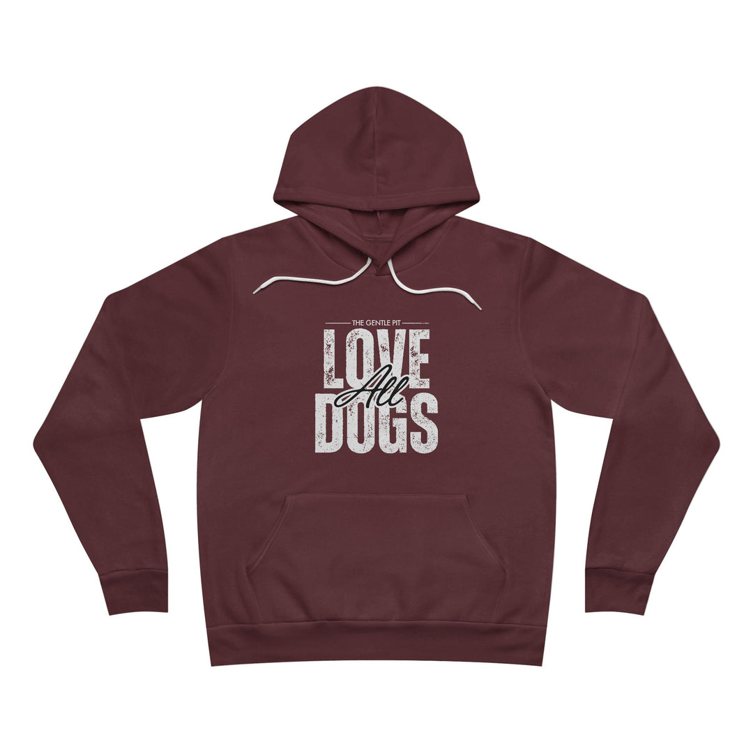 Distressed Love All Dogs Unisex Sponge Fleece Pullover Hoodie