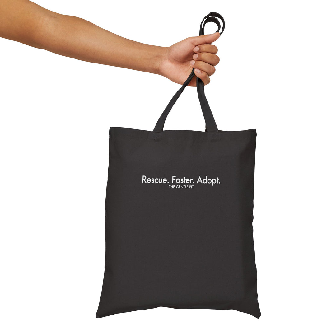 Rescue. Foster. Adopt Cotton Canvas Tote Bag