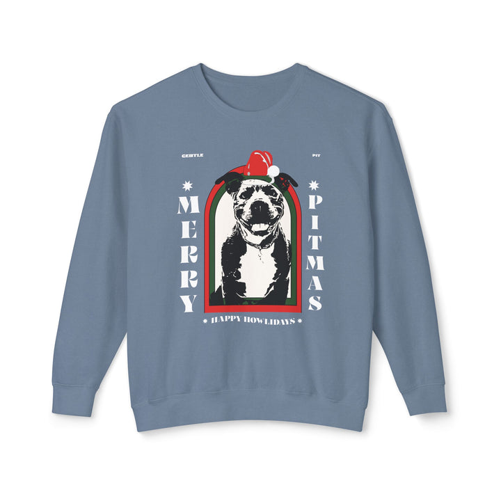 Merry Pitmas & Happy Howlidays Unisex Premium Sweatshirt