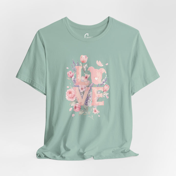 LOVE Floral Premium V3 Short Sleeve Tee