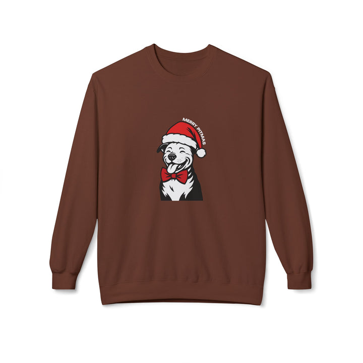 Merry Pitmas V3 Softstyle Fleece Crewneck Sweatshirt