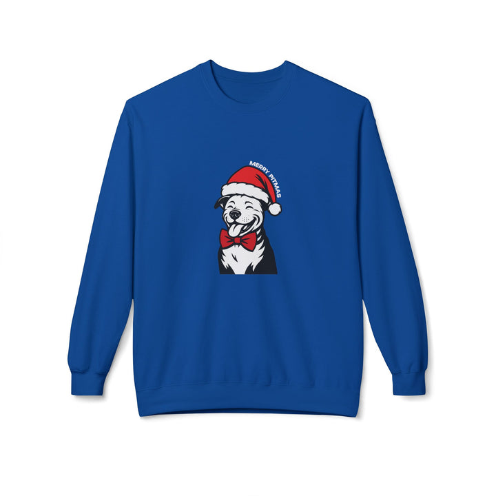 Merry Pitmas V3 Softstyle Fleece Crewneck Sweatshirt