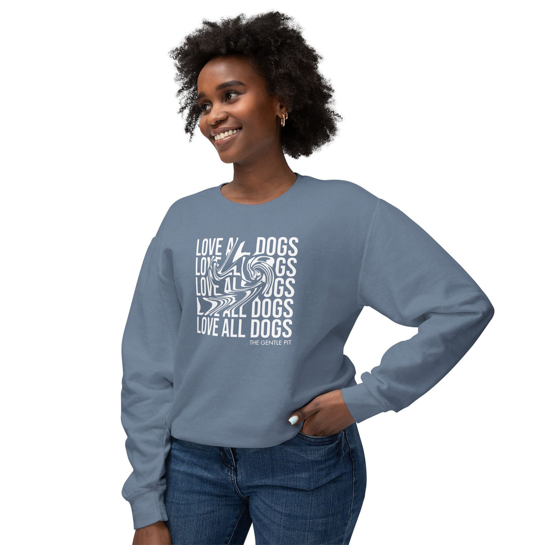 Love All Dogs Illussion Unisex Premium Sweatshirt