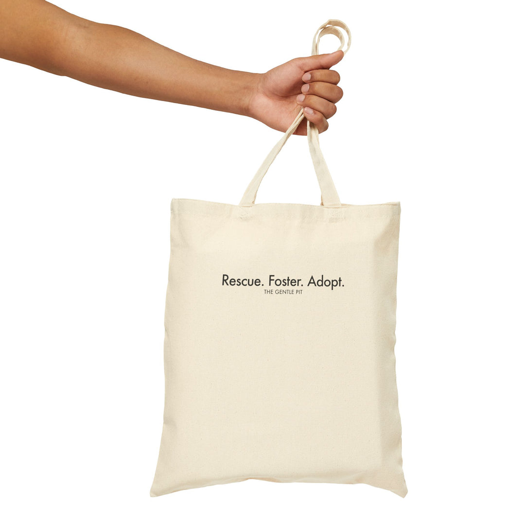 Rescue. Foster. Adopt Cotton Canvas Tote Bag