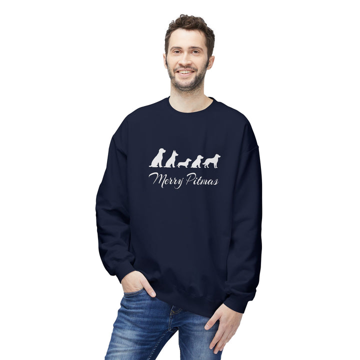 Merry Pitmas 2025 Softstyle Fleece Crewneck Sweatshirt