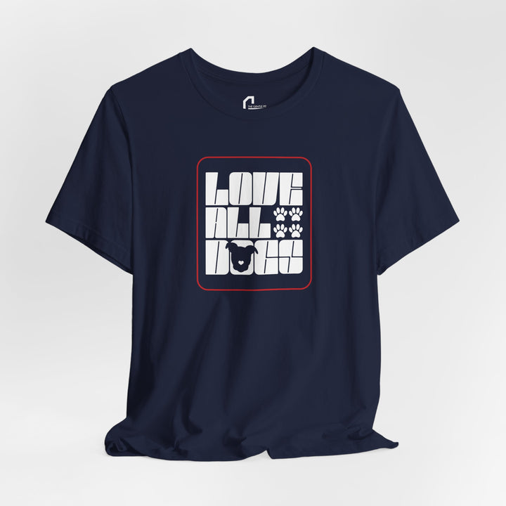 Love All Dogs Modern Style Design Unisex Jersey Tee