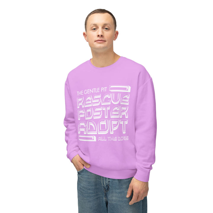 R.F.A Illusion style Print Design Unisex Crewneck Sweatshirt