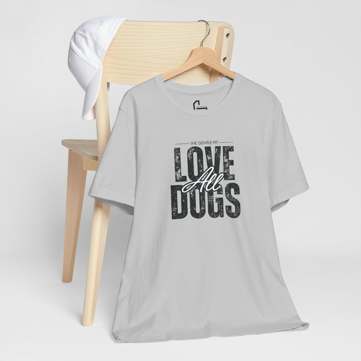 Distressed Love All Dogs Unisex Jersey Short Sleeve Tee