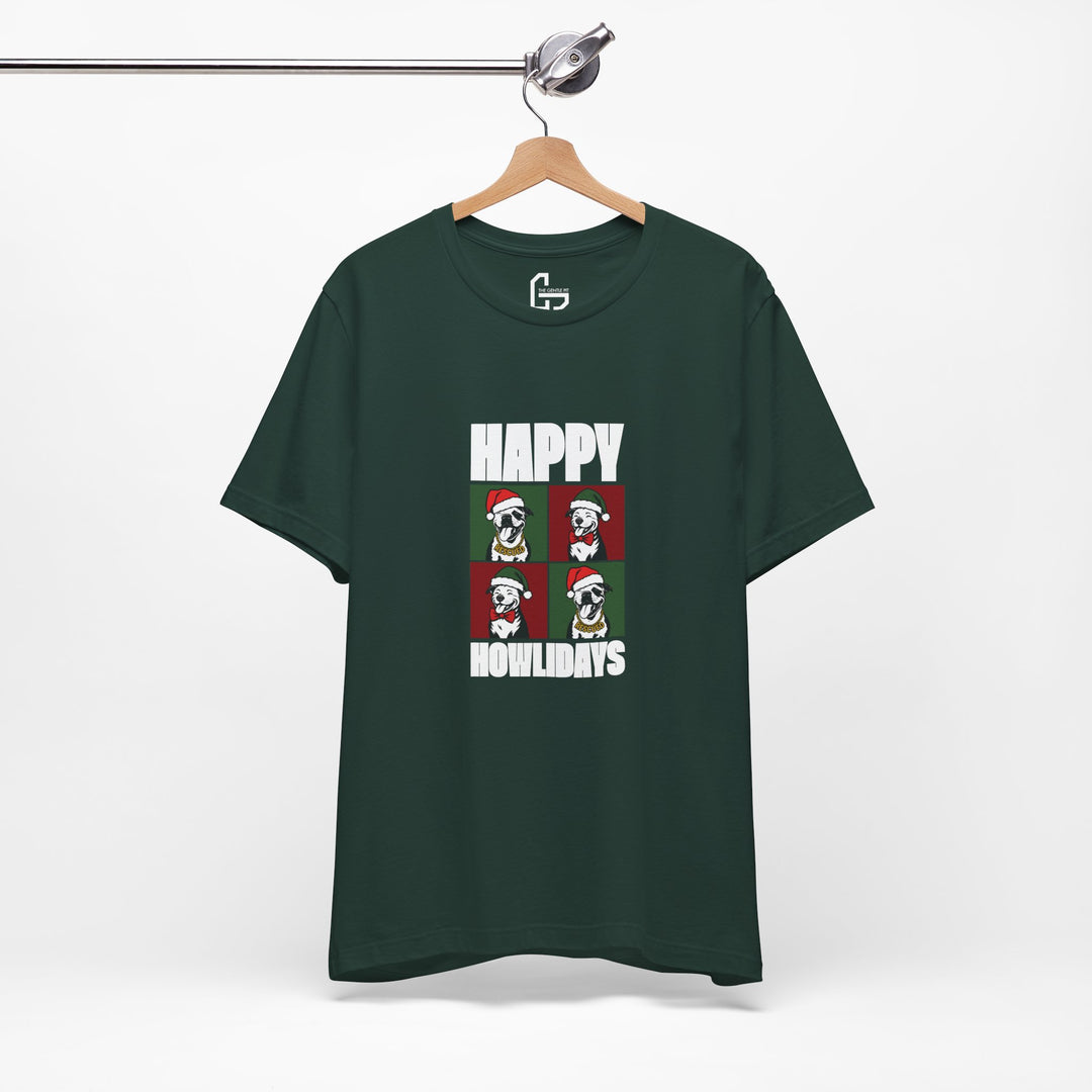 Happy Howlidays 2025 V2 Unisex Short Sleeve T-shirt