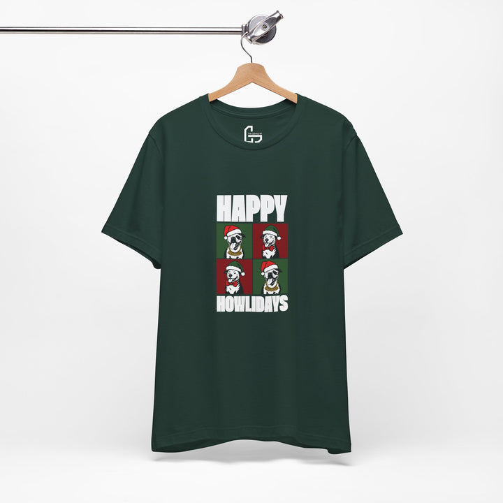 Happy Howlidays 2025 V2 Unisex Short Sleeve T-shirt