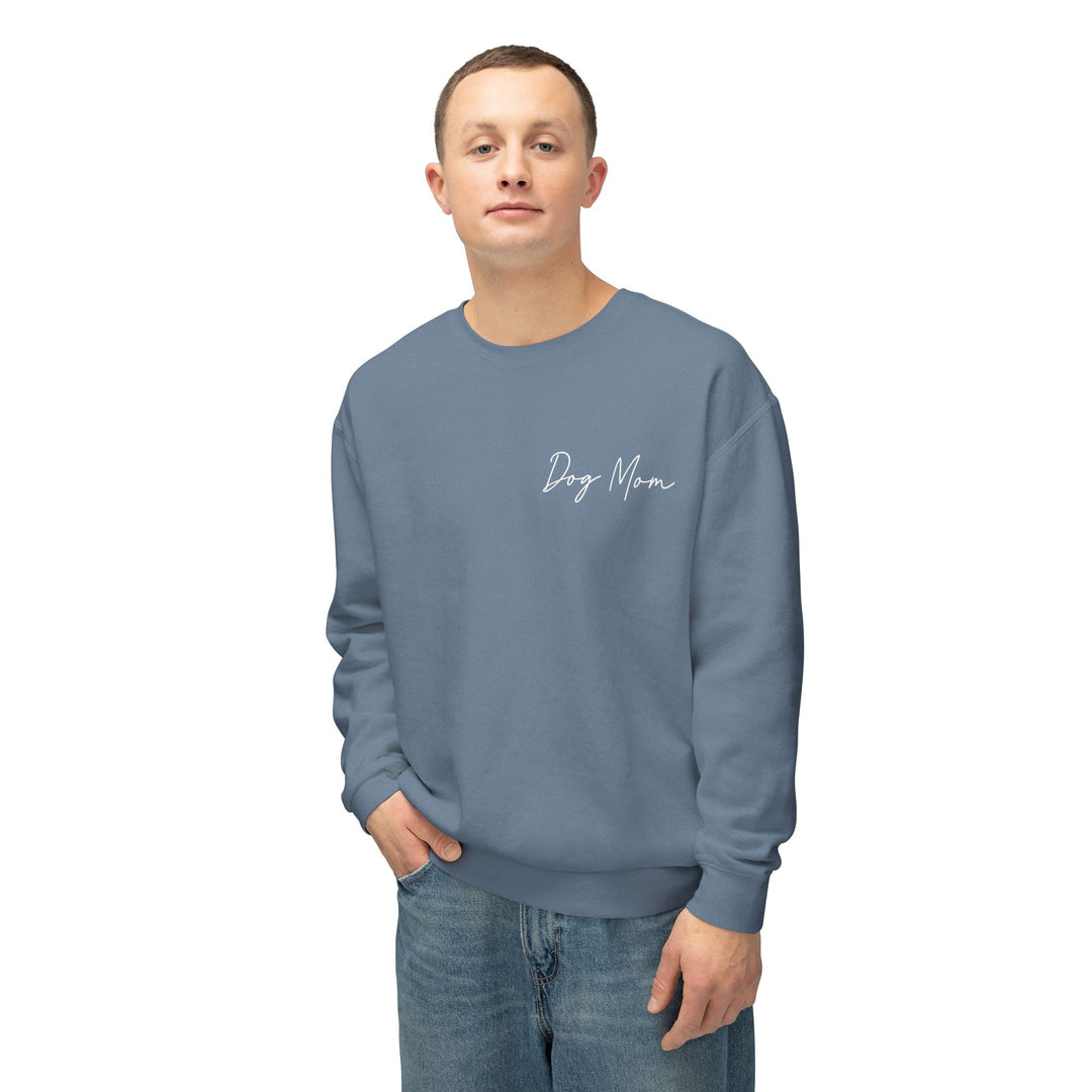 Dog Mom Cursive Unisex Premium Sweatshirt