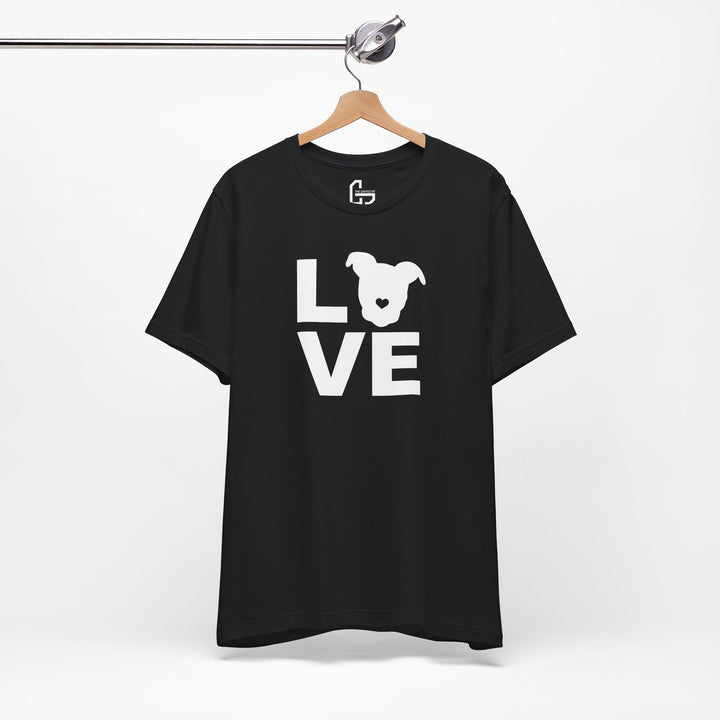 LOVE White Print Unisex T-Shirt