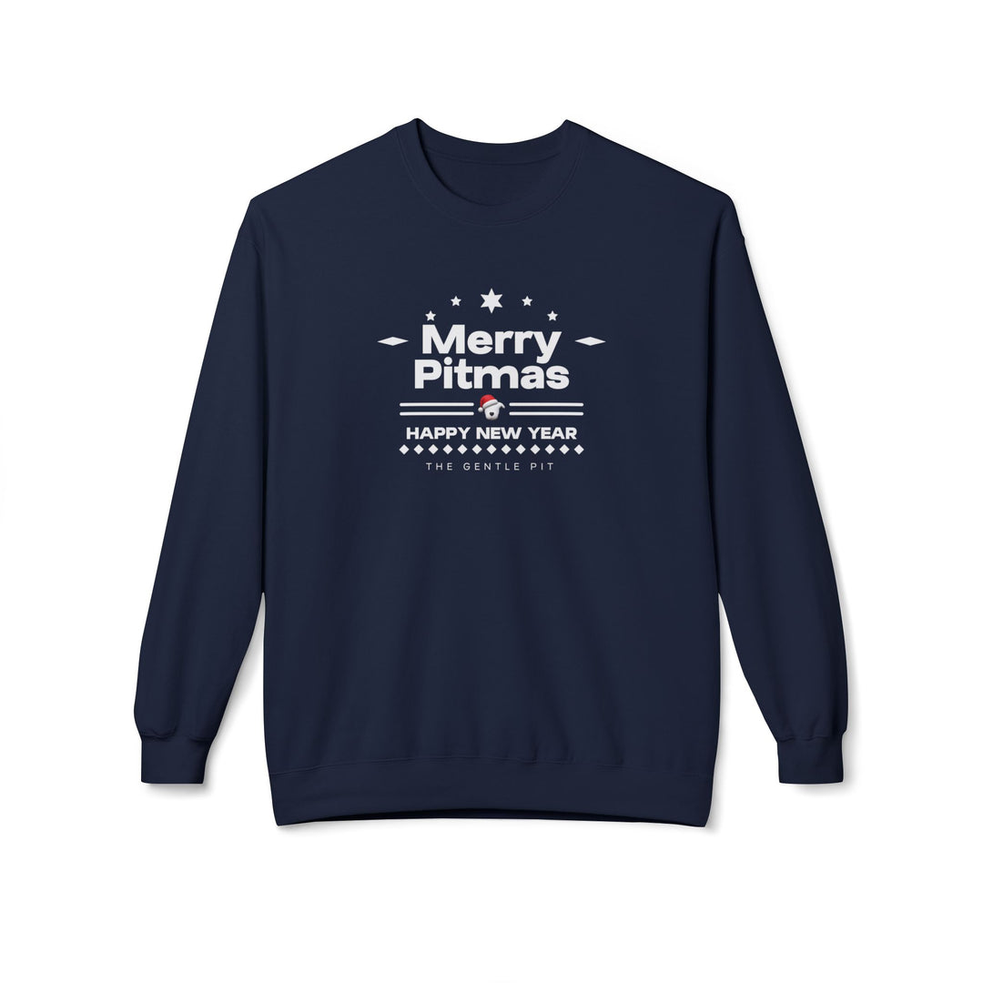Merry Pitmas V5 Softstyle Fleece Crewneck Sweatshirt