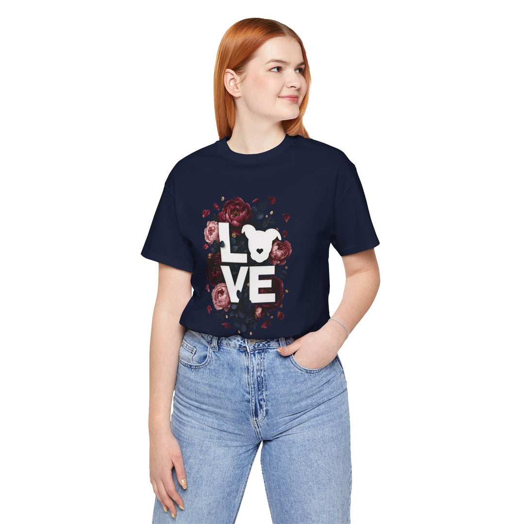 LOVE Floral Premium V1 Short Sleeve Tee