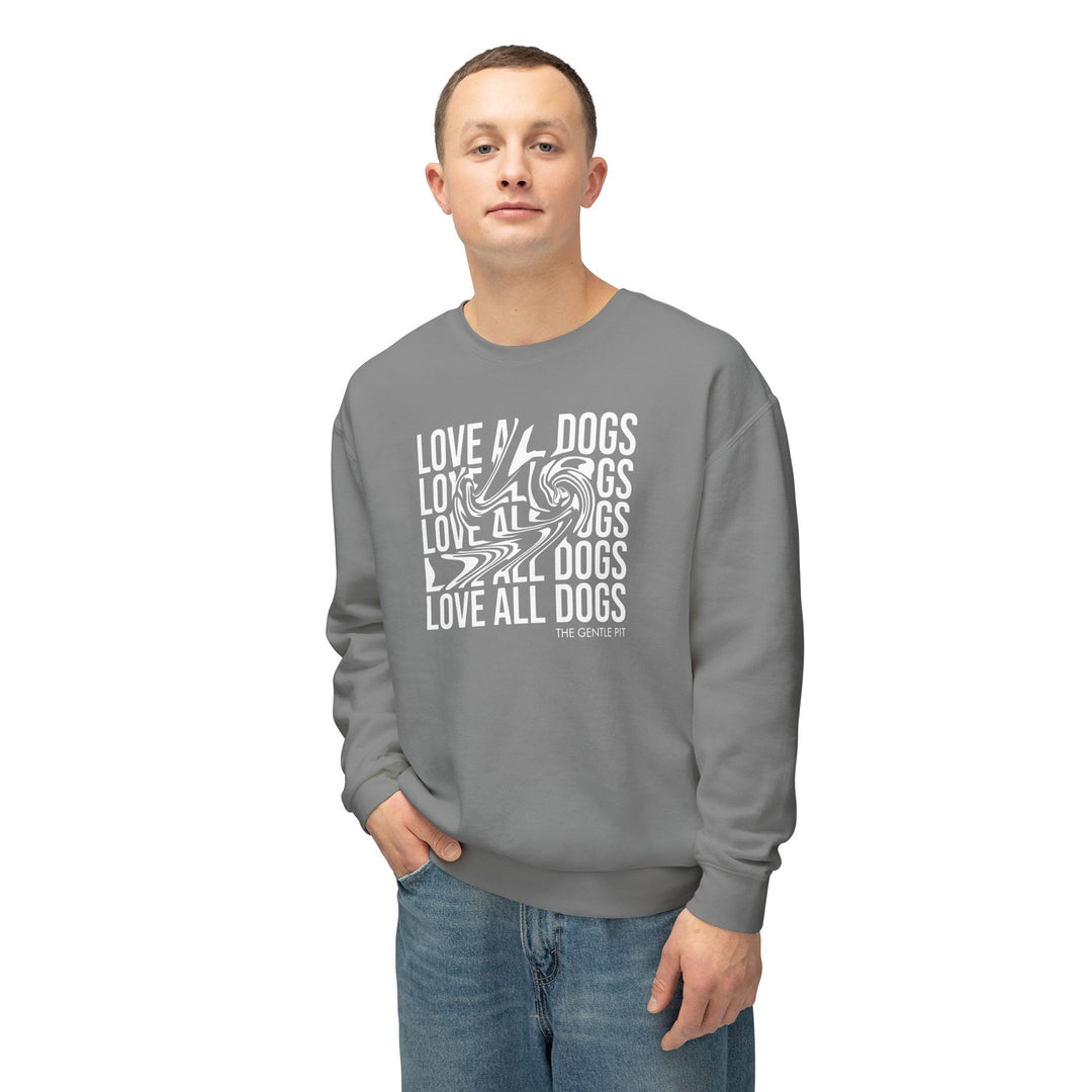 Love All Dogs Illussion Unisex Premium Sweatshirt