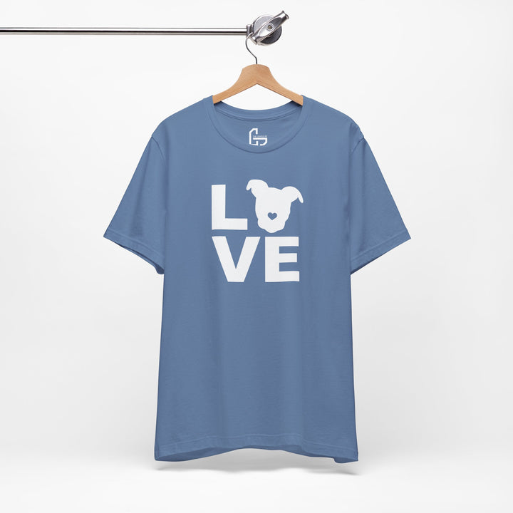 LOVE White Print Unisex T-Shirt