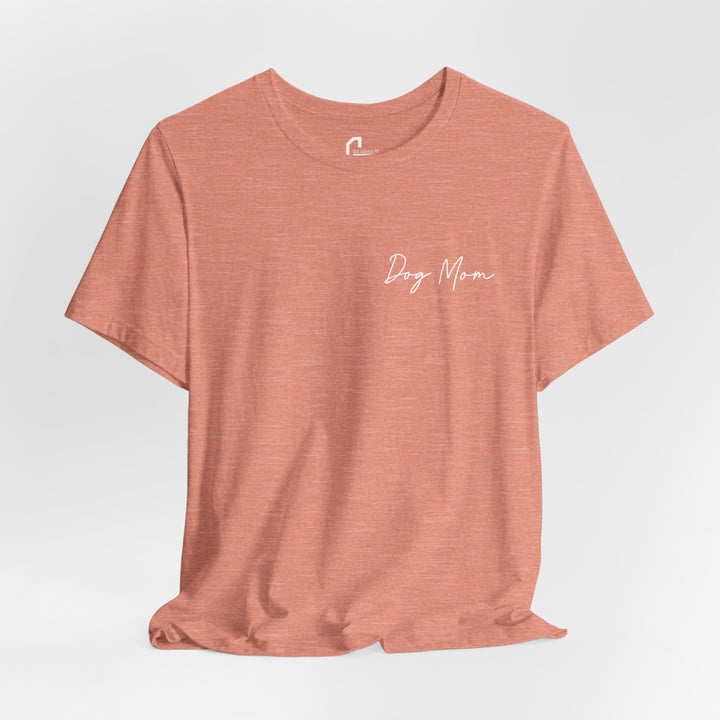 Dog Mom Cursive Unisex Short Sleeve T-shirt