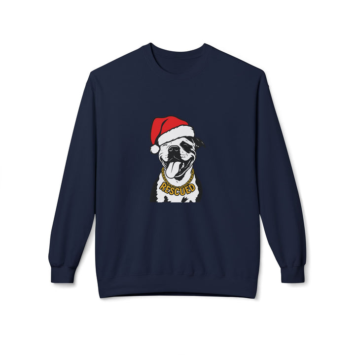 Rescue Pit Christmas Softstyle Fleece Crewneck Sweatshirt