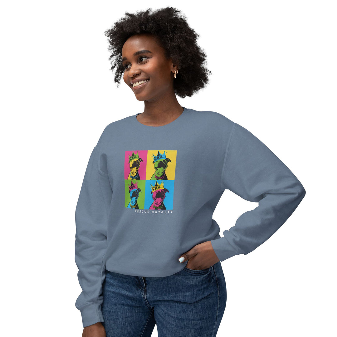 A Rescue Royalty Color Block Unisex Sweatshirt