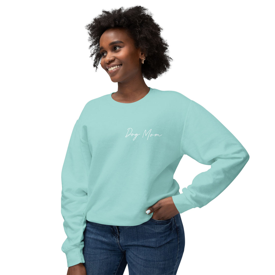 Dog Mom Cursive Unisex Premium Sweatshirt