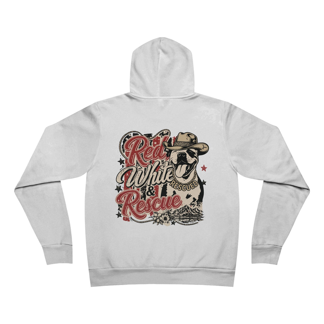 Red White and Rescue Pullover Hoodie