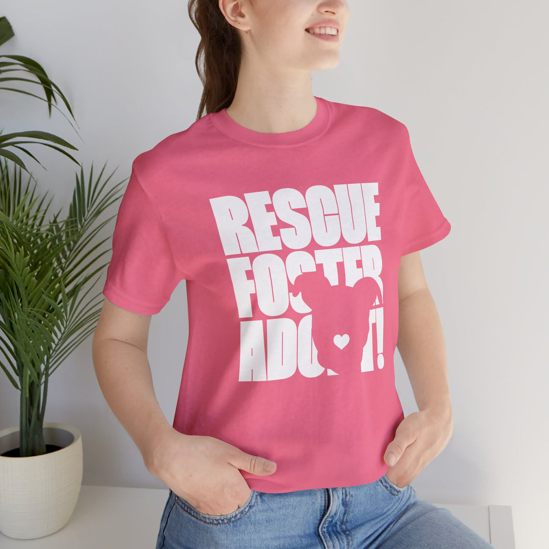 Rescue.Foster.Adopt V3 Unisex Short Sleeve T-shirt