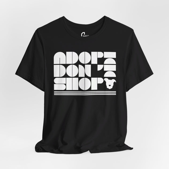 Adopt Don’t Shop Print Design V2 - Unisex Jersey Short Sleeve Tee