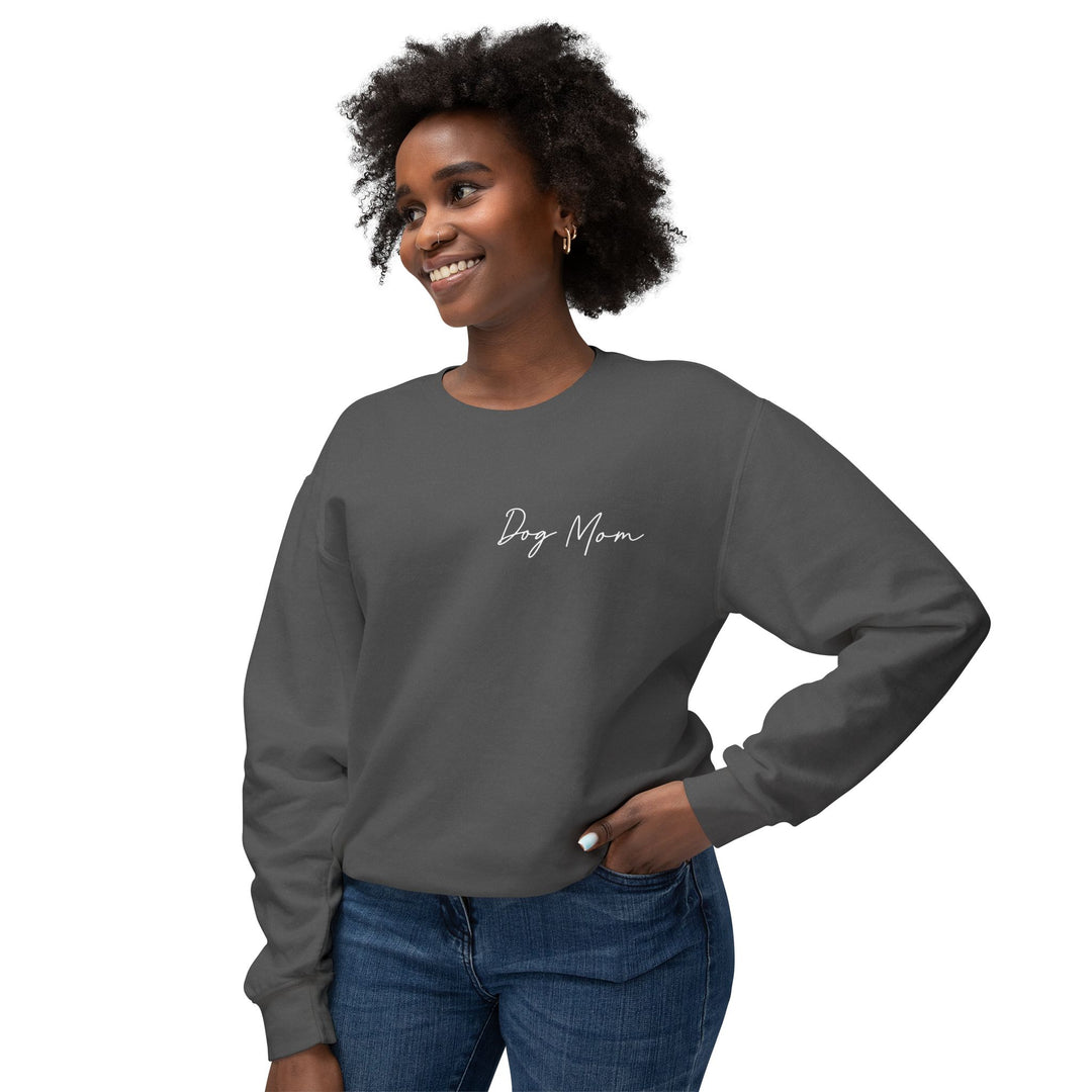 Dog Mom Cursive Unisex Premium Sweatshirt