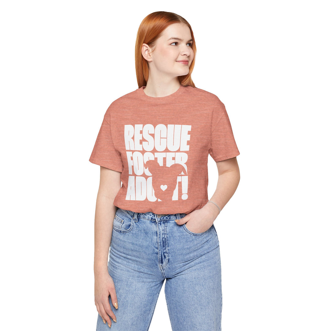 Rescue.Foster.Adopt V3 Unisex Short Sleeve T-shirt