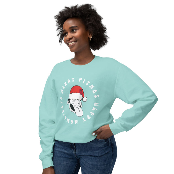 Merry Pitmas & Happy Howlidays Unisex Premium Sweatshirt