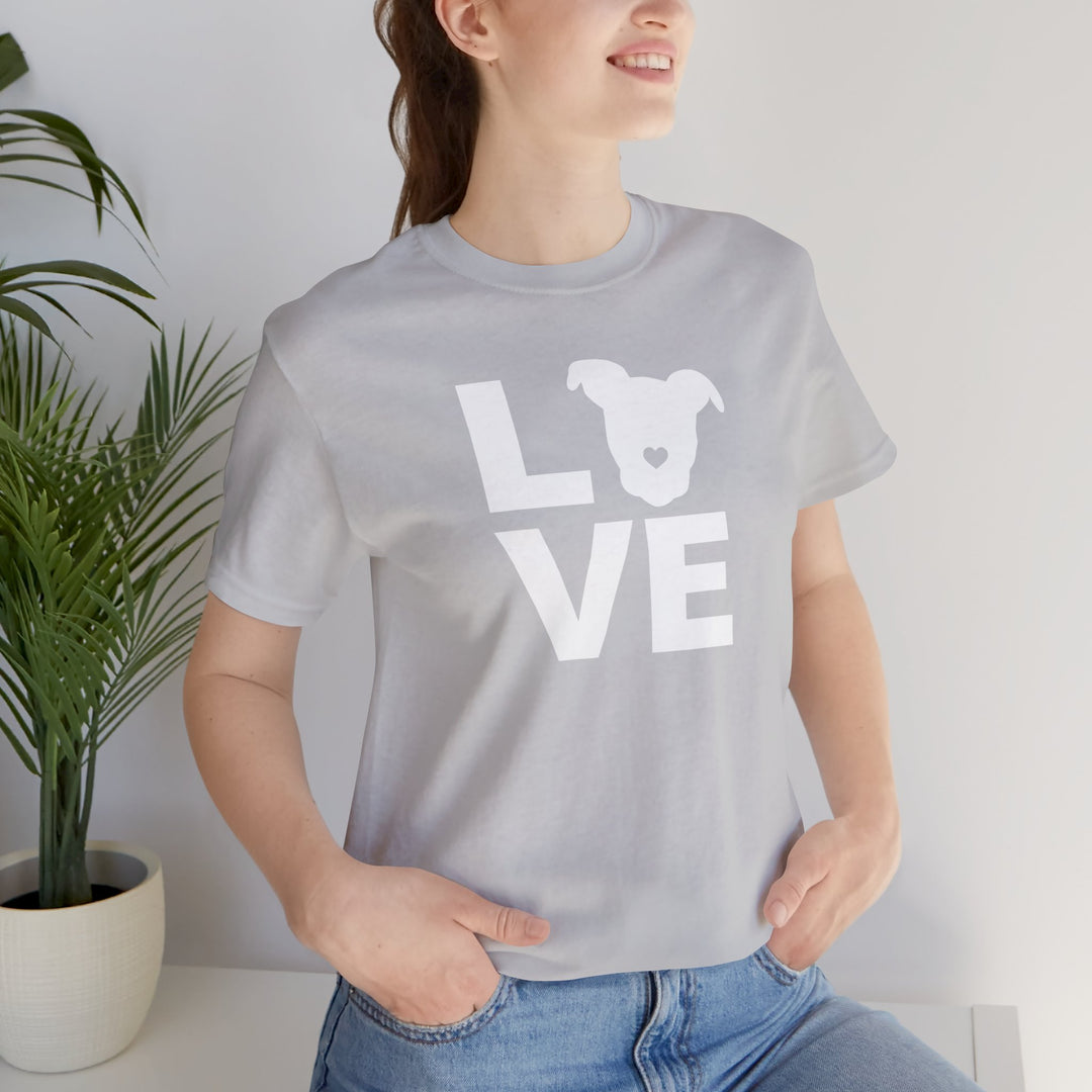 LOVE White Print Unisex T-Shirt