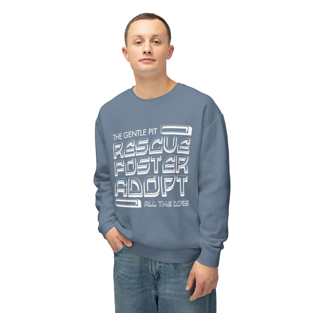 R.F.A Illusion style Print Design Unisex Crewneck Sweatshirt