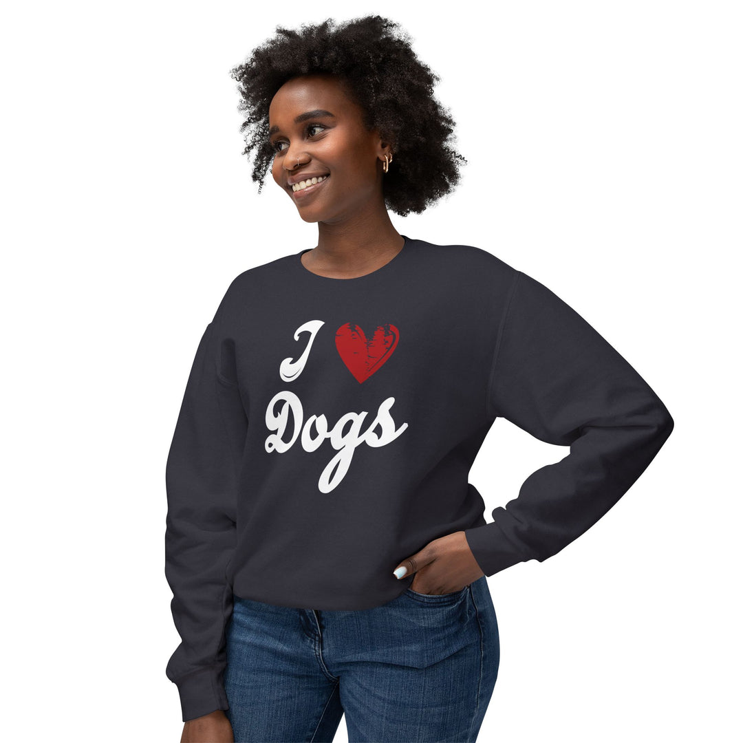 I Love Dogs Crew Neck Sweatshirt