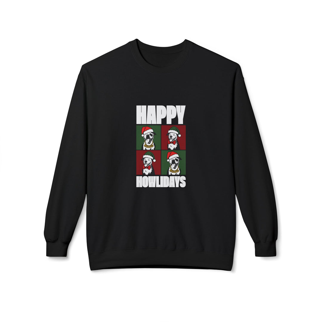 Happy Howlidays 2025 V2 Softstyle Fleece Crewneck Sweatshirt