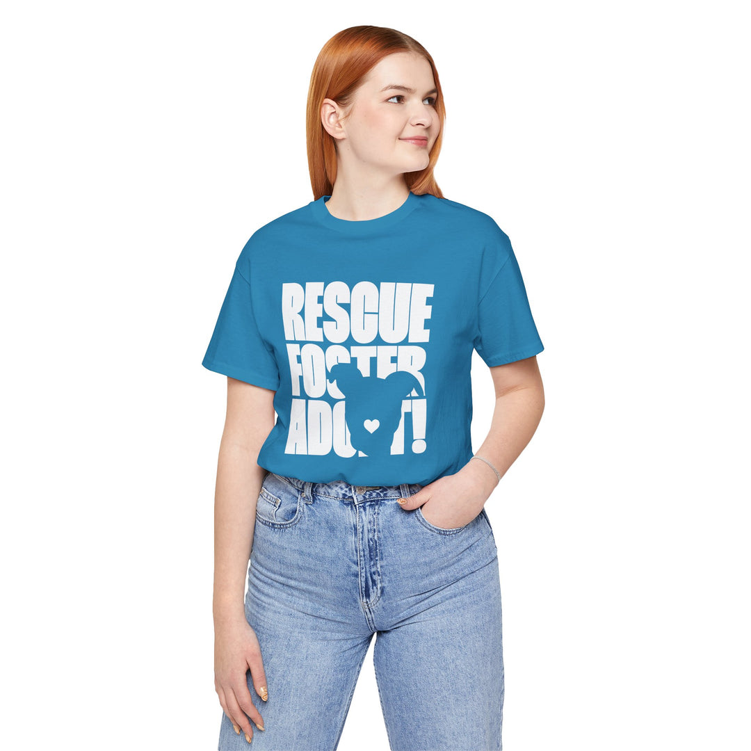 Rescue.Foster.Adopt V3 Unisex Short Sleeve T-shirt