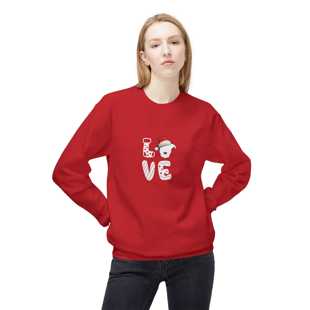 LOVE Christmas 2025 Softstyle Fleece Crewneck Sweatshirt