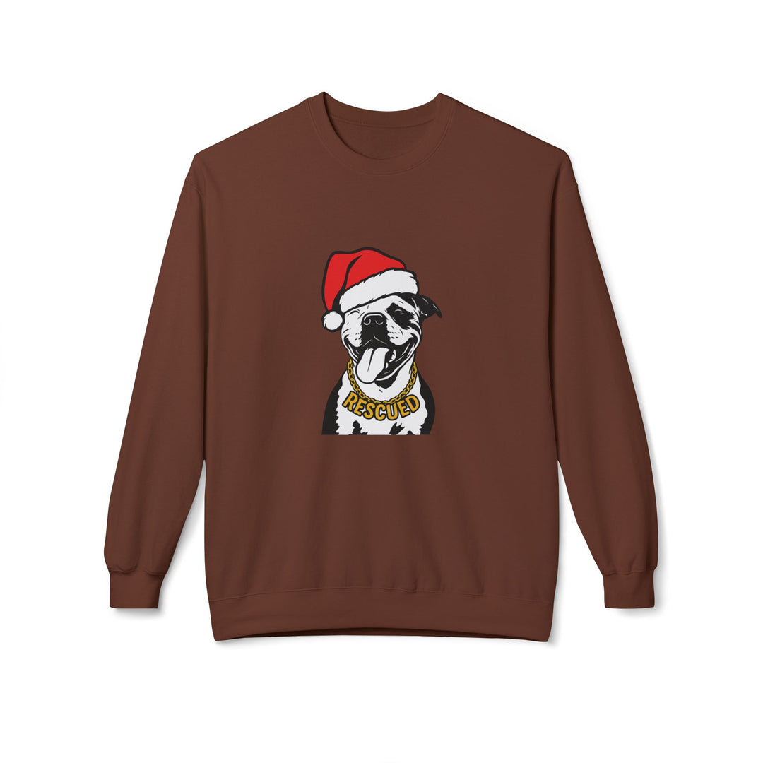 Rescue Pit Christmas Softstyle Fleece Crewneck Sweatshirt