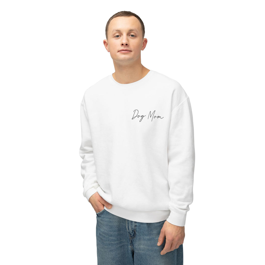 Dog Mom Cursive Unisex Premium Sweatshirt