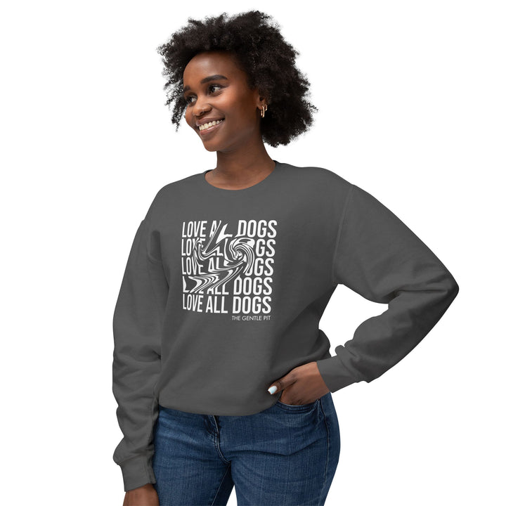 Love All Dogs Illussion Unisex Premium Sweatshirt