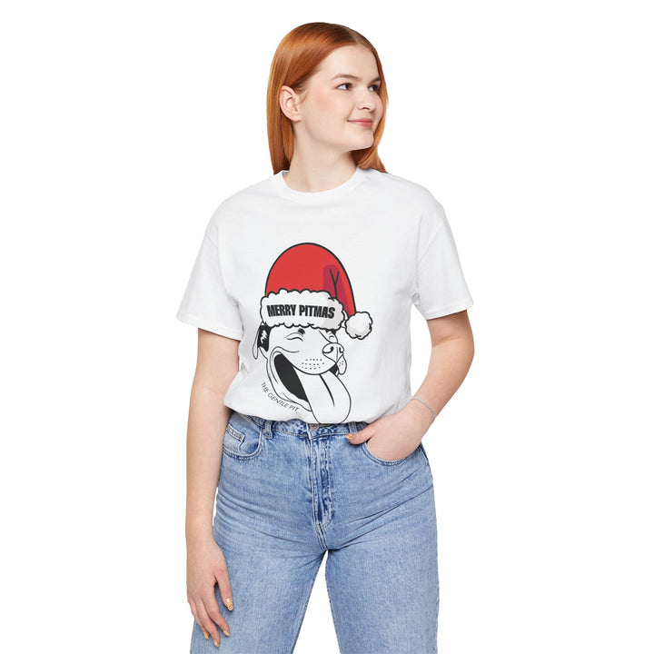 Merry Pitmas V2 Unisex Short Sleeve T-shirt