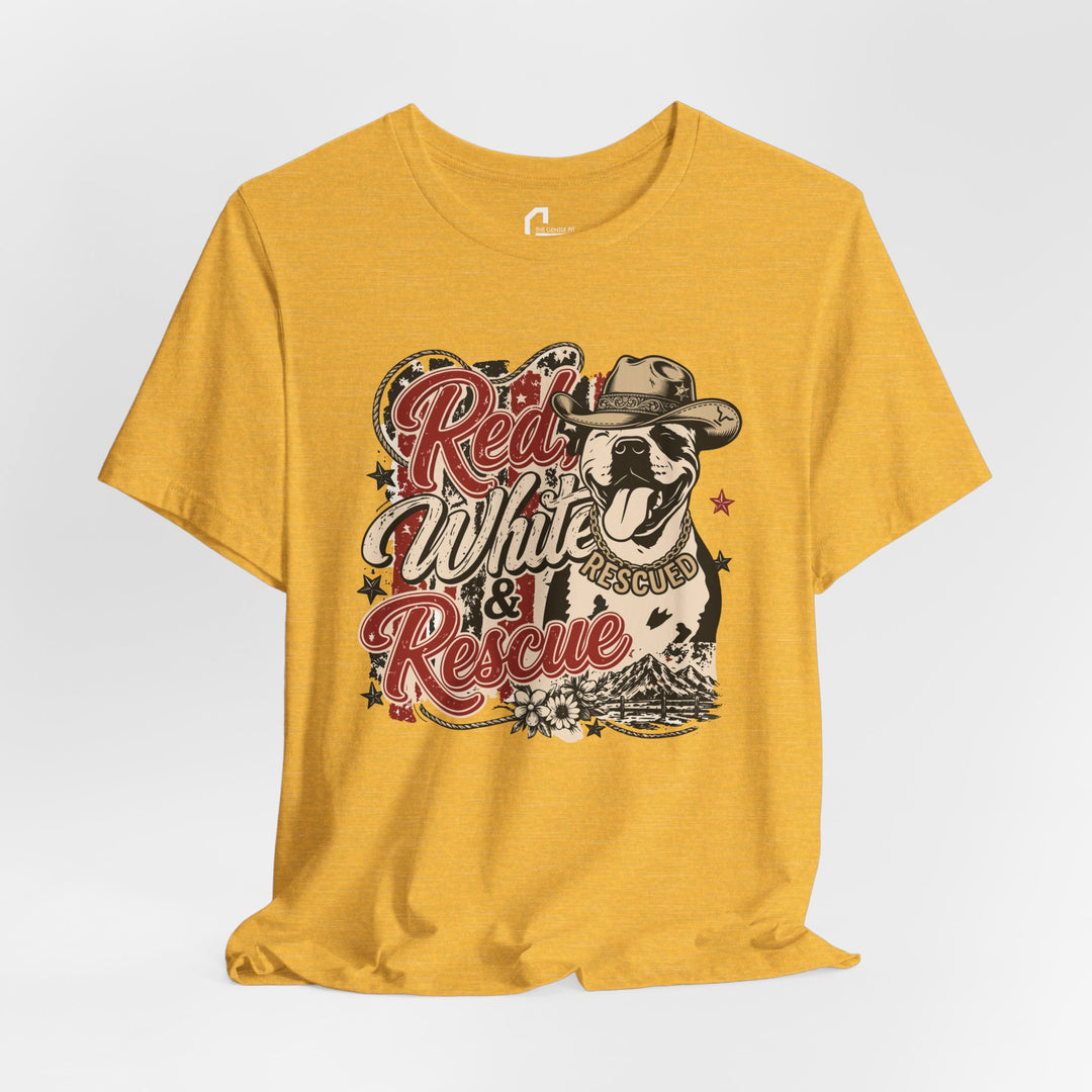 Red White and Rescue Short Sleeve Tee