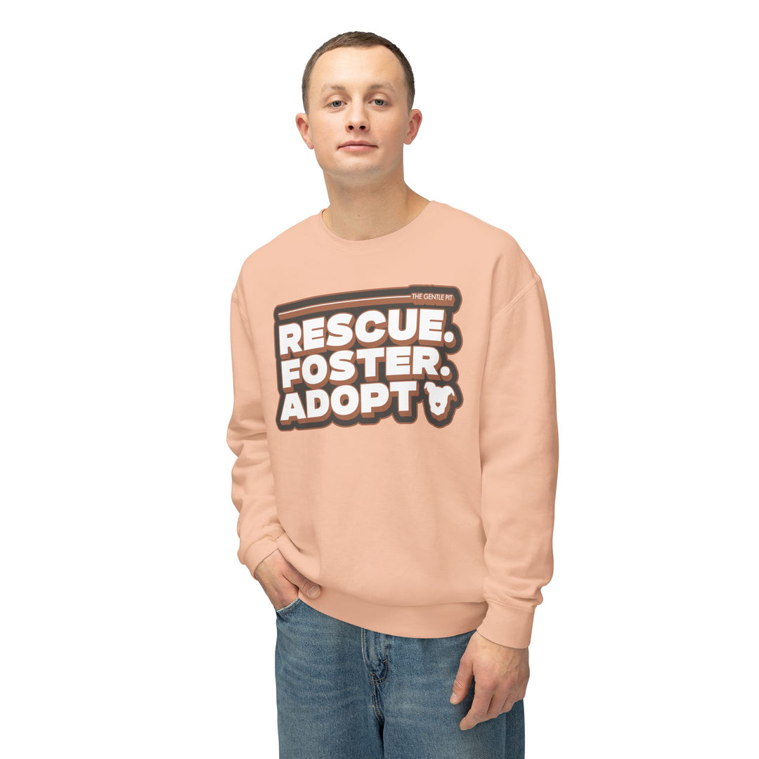 R.F.A Urban Style Bold Typography Unisex Crewneck Sweatshirt