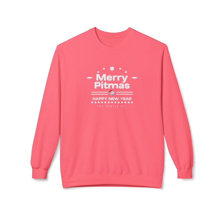 Merry Pitmas V5 Softstyle Fleece Crewneck Sweatshirt