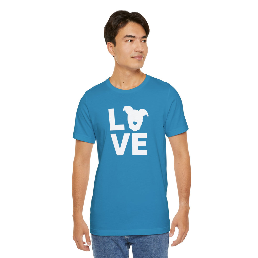 LOVE White Print Unisex T-Shirt