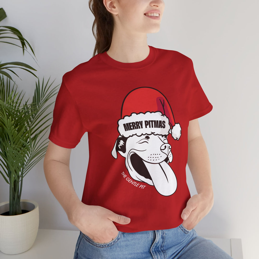 Merry Pitmas V2 Unisex Short Sleeve T-shirt